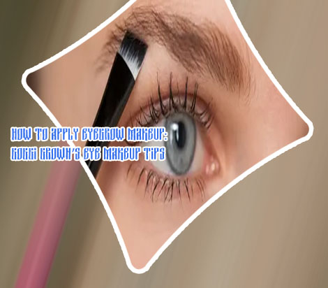 Eyebrow makeup for sparse brows