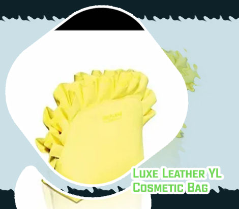 Yellow cosmetic bag